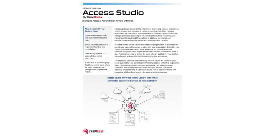 Access Studio Product Overview from Readibots