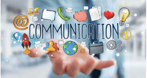 communications word. social size